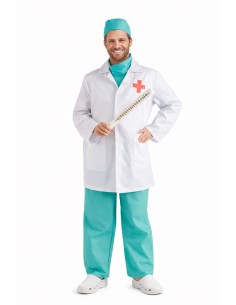 Fantasia de Médico Tamanho L - de alta qualidade, ideal para o carnaval, festas temáticas e eventos especiais.